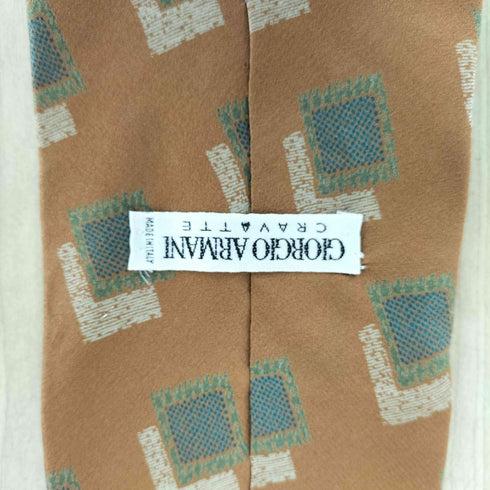 ジョルジオアルマーニ Giorgio Armani 総柄シルクワイドタイ メンズ