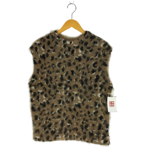 デプレ DES PRES レオパードファークルーネックベスト レディース JPN:S