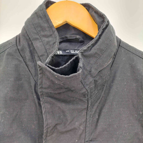 ザラ ZARA RELYEFLI RIPSTOP PARKA リリーフリ リップストップ パーカ ダブルジップ ウエストドローコード メンズ import:M
