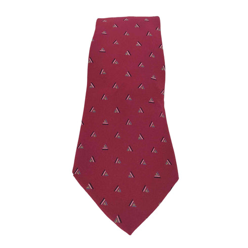 イッセイミヤケ ISSEY MIYAKE レジメンタルストライプ柄切替シルクネクタイ メンズ