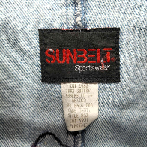 SUNBELT 背面刺繍デニムテーラードジャケット レディース L