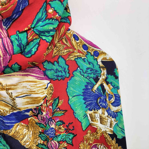 EVR 総柄 ジップアップ ジャケット メンズ import:XL