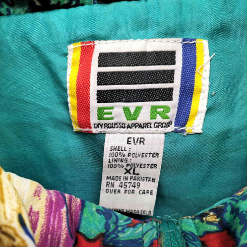 EVR 総柄 ジップアップ ジャケット メンズ import:XL