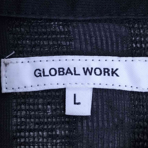 グローバルワーク GLOBAL WORK メッシュ シャツ メンズ JPN:L