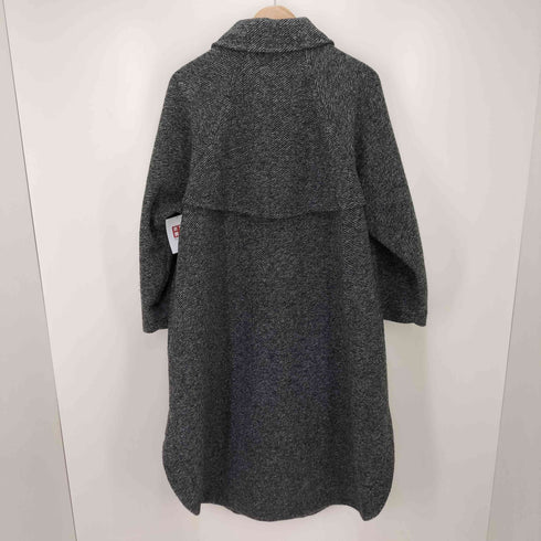 スピックアンドスパン Spick and Span Wスライバーヘリンボーンボリュームコート レディース