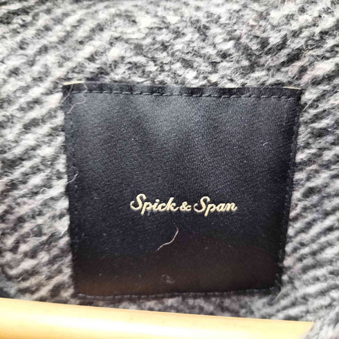 スピックアンドスパン Spick and Span Wスライバーヘリンボーンボリュームコート レディース