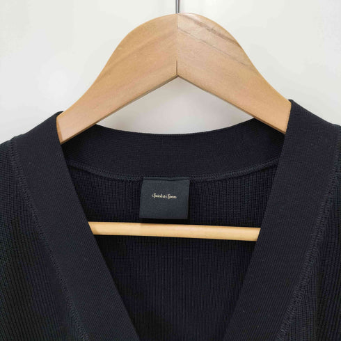 スピックアンドスパン Spick and Span 片畔ニットカーディガン レディース