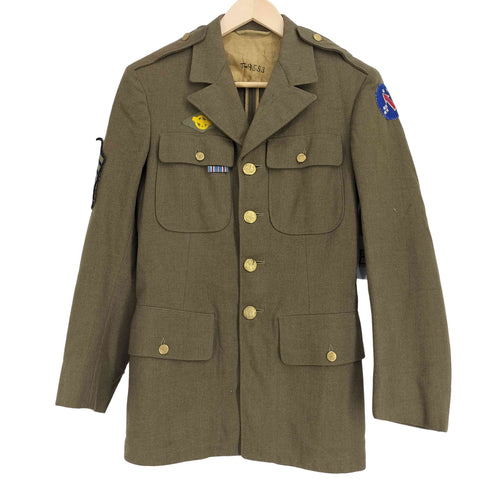 ユーエスアーミー U.S. ARMY 40S 紋章ボタン オフィサージャケット メンズ