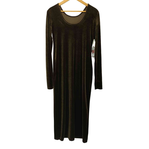 yae 2way Uneck velours long dress レディース 36