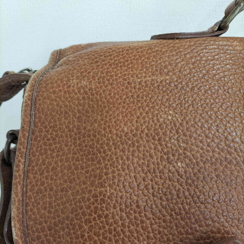 ラルフローレン RALPH LAUREN ロゴ型押し レザー ハンティング ショルダーバッグ メンズ