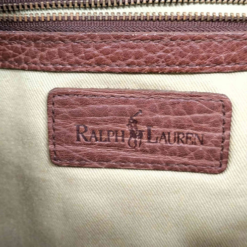 ラルフローレン RALPH LAUREN ロゴ型押し レザー ハンティング ショルダーバッグ メンズ