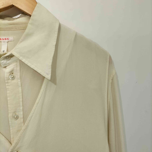 エムエーエスユー MASU 19AW LAYERED SILK SHIRTS メンズ