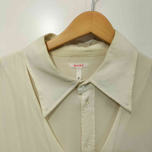 エムエーエスユー MASU 19AW LAYERED SILK SHIRTS メンズ