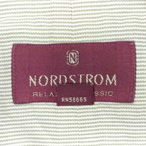 norgstrom ストライプ ロングスリーブ コットン シャツ メンズ 15-32