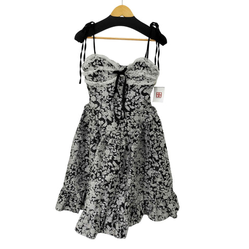 Group of Universe ジャガード 花柄 レース フリル ワンピース / ドレス レディース JPN:M