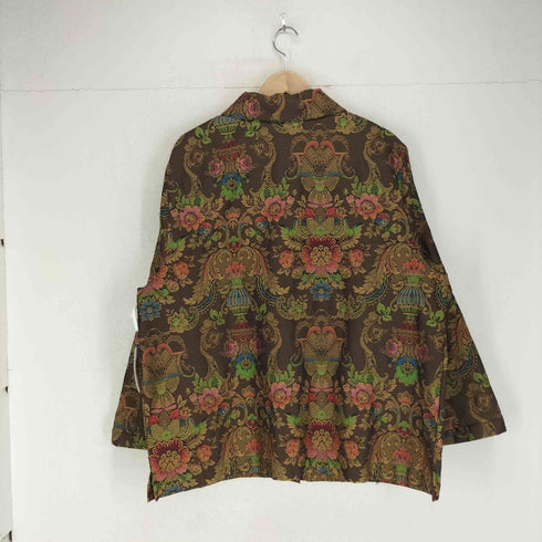 ボンワース BonWorth 花柄シャツジャケット レディース L