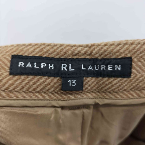 ラルフローレン アールエル RALPH RL LAUREN 90-00s ウール混ヘリンボーンノータックスラックスパンツ メンズ 13