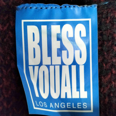 bless you all los angeles シャギー ジップニットカーディガン メンズ FREE