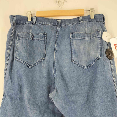 ユーエスネイビー U.S.NAVY 70-80S デニムフレアセーラーパンツ カムロック式IDEALジップ メンズ 38r