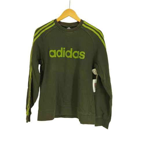 アディダス adidas ビックロゴプリント スリーライン スウェット レディース JPN:L