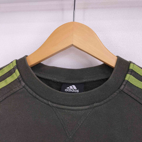 アディダス adidas ビックロゴプリント スリーライン スウェット レディース JPN:L