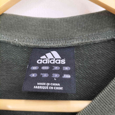 アディダス adidas ビックロゴプリント スリーライン スウェット レディース JPN:L