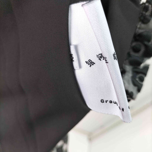 Group of Universe 花刺繍 シアー タックフレア リボン ワンピース / ドレス レディース import:M