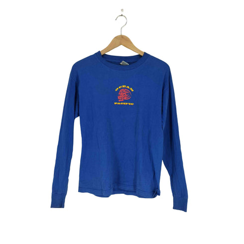 オーシャンパシフィック Ocean Pacific 90S USA製 スカルプリントL/S Tシャツ メンズ XL