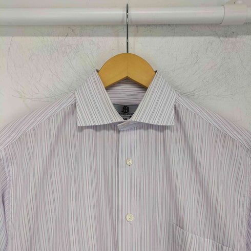 jhane barnes ストライプ ロングスリーブ シャツ メンズ 32-33