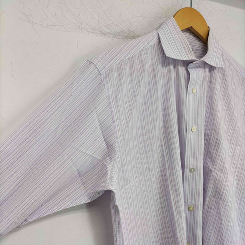 jhane barnes ストライプ ロングスリーブ シャツ メンズ 32-33