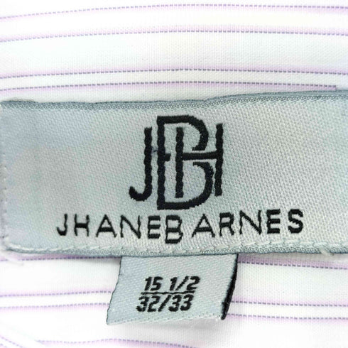 jhane barnes ストライプ ロングスリーブ シャツ メンズ 32-33