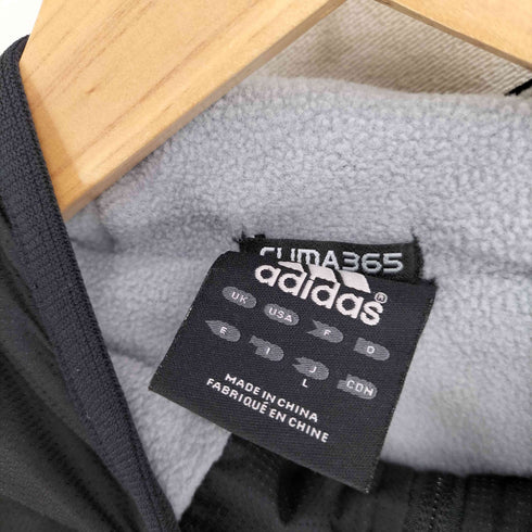 アディダス adidas CLIMA365 ロゴ刺繍 裏起毛 フーデッド ナイロンジャケット メンズ JPN:L