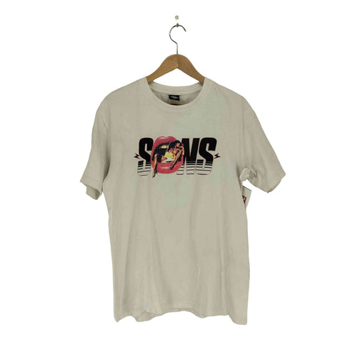 ANDSUNS ガールプリントS/S Tシャツ メンズ L