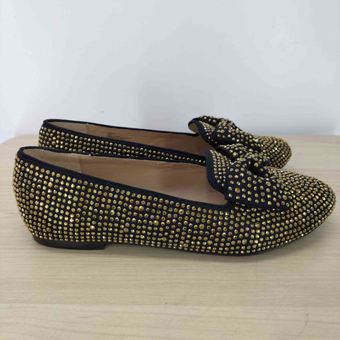 スティーブマデン STEVE MADDEN ストーン 装飾 リボン フラット シューズ レディース 6.5M