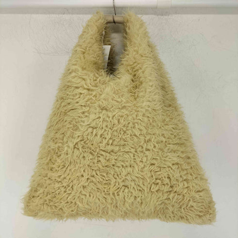エムエムシックスメゾンマルジェラ MM6 Maison Margiela フェイクファー トライアングルバッグ レディース