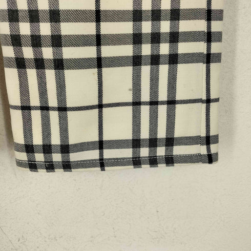 バーバリーブルーレーベル BURBERRY BLUE LABEL チェック柄ストレートパンツ レディース 35