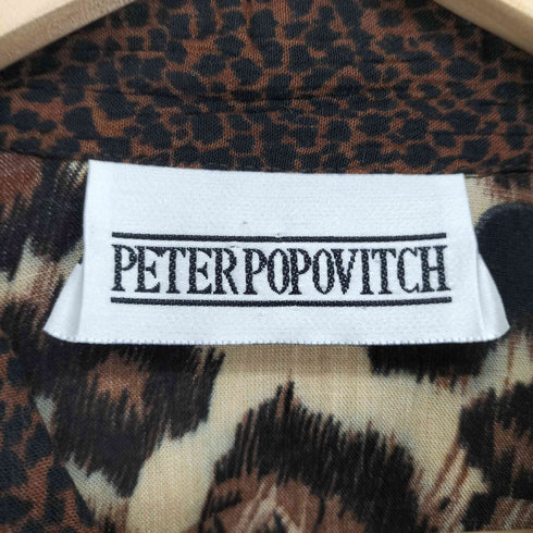 PETERPOPOVITCH レオパードシャツ メンズ