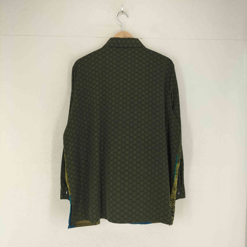 KLOZ STUDIO 総柄切替シャツ メンズ 2X