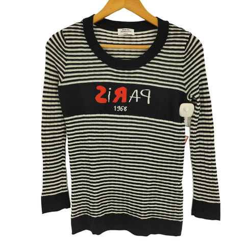 ソニアリキエル SONIA RYKIEL ボーダー 刺繍デザイン ニット レディース import:S
