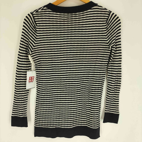 ソニアリキエル SONIA RYKIEL ボーダー 刺繍デザイン ニット レディース import:S