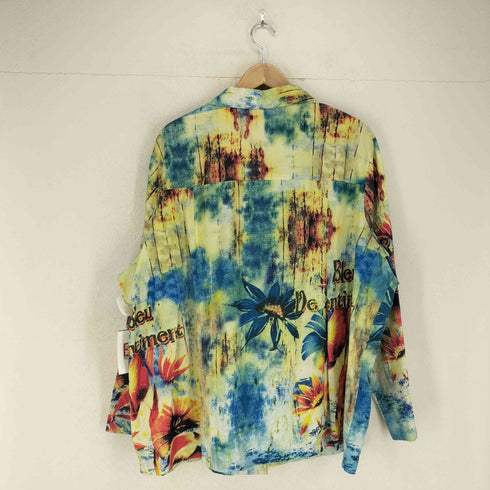 NEW DIRECTION スパンコール 開襟シャツジャケット メンズ 2X