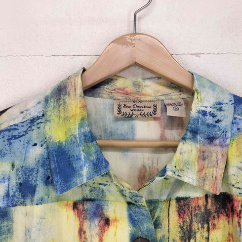 NEW DIRECTION スパンコール 開襟シャツジャケット メンズ 2X