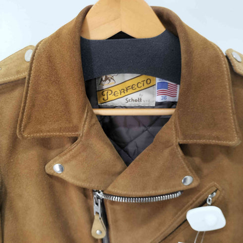 ショット Schott 別注 スエード ワンスター ダブルライダース メンズ US:36