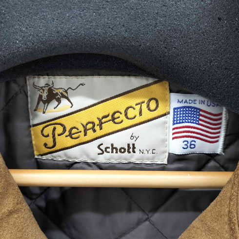 ショット Schott 別注 スエード ワンスター ダブルライダース メンズ US:36