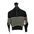 コス COS ハーフジップ ボーダー メリノウール ニットセーター レディース import:XS