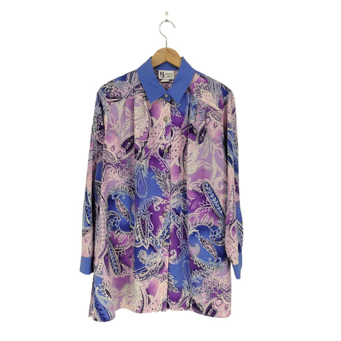 MAGGIE SWEET USA製 ペイズリー柄シャツ メンズ L