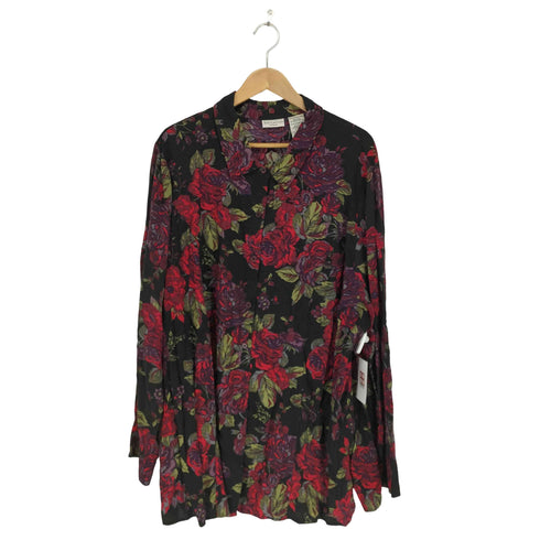 WHITE STAG 花柄レーヨンシャツ メンズ 3X