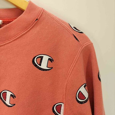 チャンピオン Champion 青単 復刻 REVERSE WEAVE リバースウィーブ 目付き 総柄 プリント スウェット メンズ import:S
