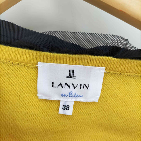 ランバンオンブルー LANVIN en Bleu ビジュー リボン ニット レディース JPN:38
