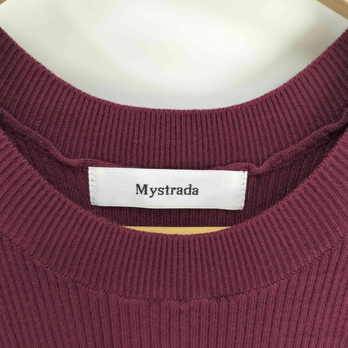 マイストラーダ mystrada サイド釦プリーツニットワンピース レディース JPN:36
